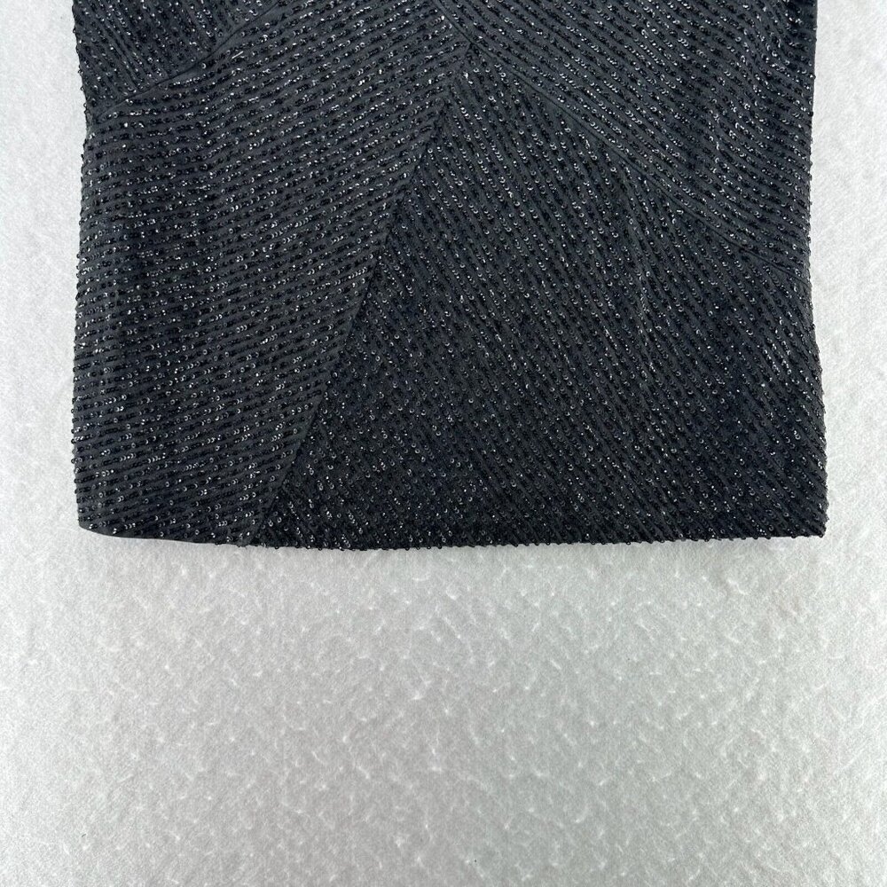 J.CREW Tank Top Womens Sz S Sequin Embellished Scoop Neck Sleeveless Black - Picture 4 of 9
